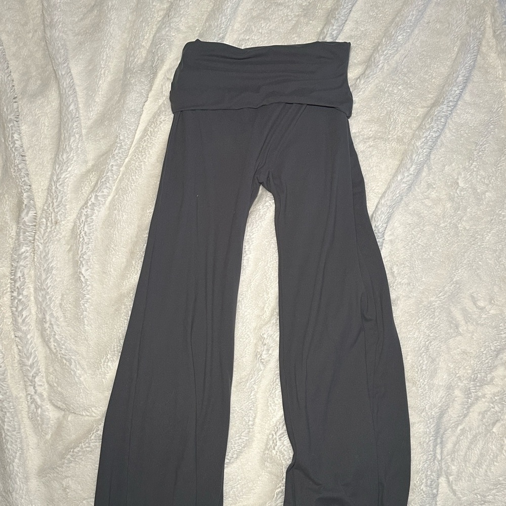Gray fold over women’s Pants